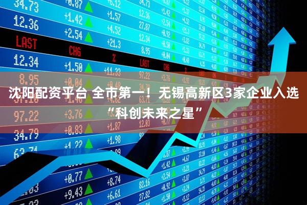 沈阳配资平台 全市第一！无锡高新区3家企业入选“科创未来之星”